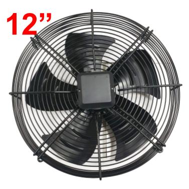 MOTOR VENTILADOR AXIAL 220V 60HZ 1PH 4P IP54 12&quot; SUCCION 1600RPM