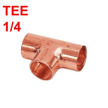 TEE DE COBRE 1/4&quot; SOLDAR