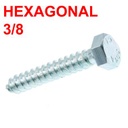 [TORNILLO-EXA14X2] TORNILLO  CABEZA HEXAGONAL 1/4X2&quot; PARA CHAZO 3/8