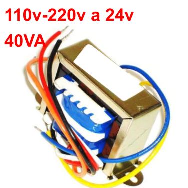 TRANSFORMADOR 110v-220v a 24v 40VA