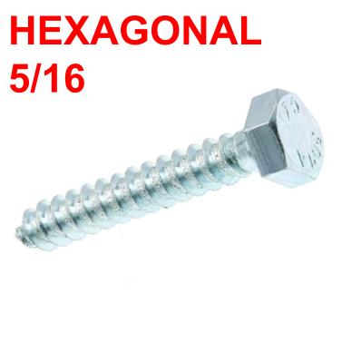 TORNILLO CABEZA HEXAGONAL 1/4X1.1/4&quot; PARA CHAZO 5/16