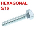 [TEXA14X114RF] TORNILLO CABEZA HEXAGONAL 1/4X1.1/4&quot; TIRAFONDO PARA CHAZO 5/16