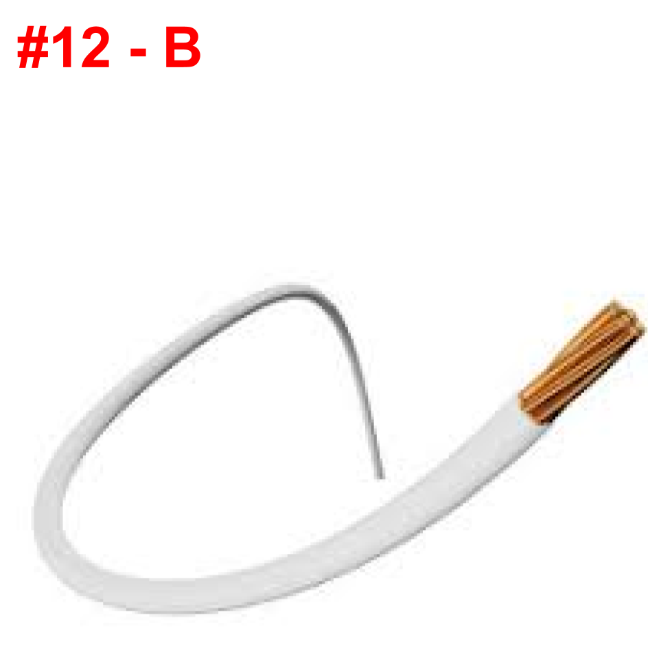 CABLE 7 HILOS BLANCO N°12 X METRO