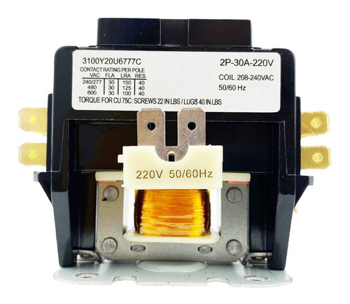 CONTACTOR 2P 30AMP 220V 