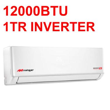 MINI SPLIT MIRAGE INVERTER  12K BTU, SEER 22, 220V, Ph1 60Hz 1TR R410A. MAGNUN WIFI