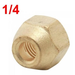 [TF14] TUERCA FLARE BRONCE 1/4"