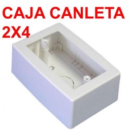 [CPC2X4] CAJA PLASTICA PARA CANALETA 2X4