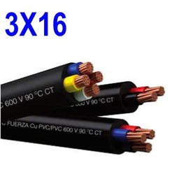 [ENCAU3X16MTS] CABLE ENCAUCHETADO 3X16 POR METRO