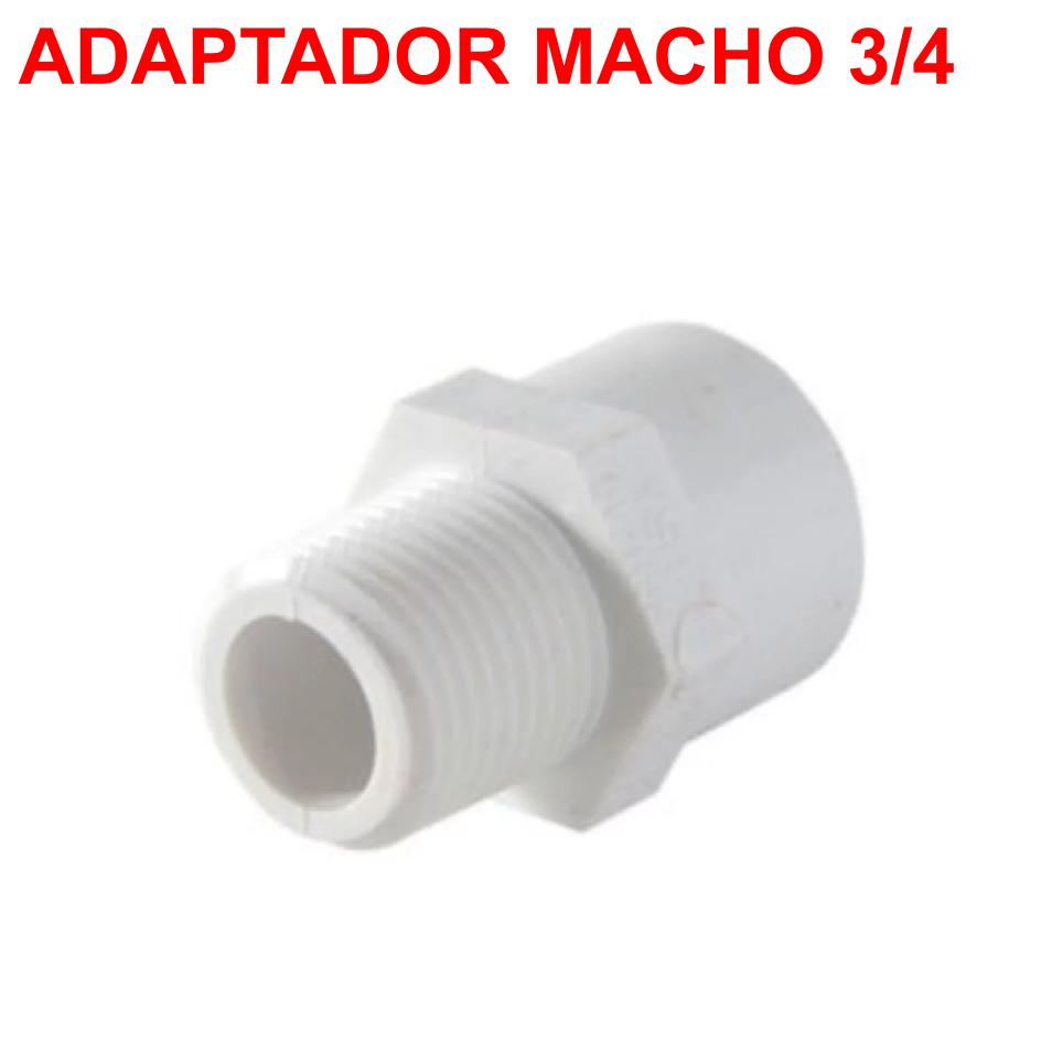 ADAPTADOR MACHO PVC 3/4